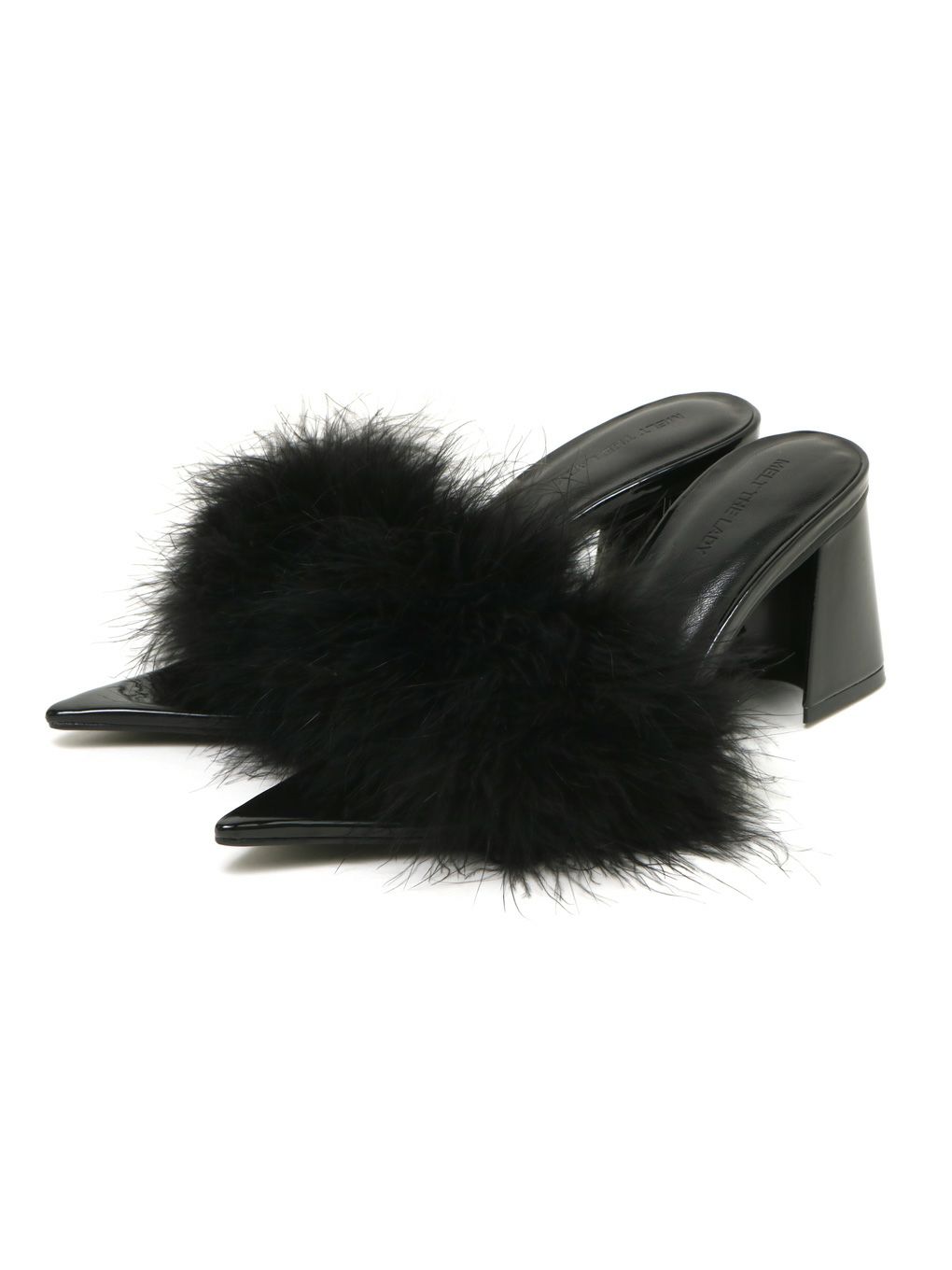 pointed toe fur mule melt the lady