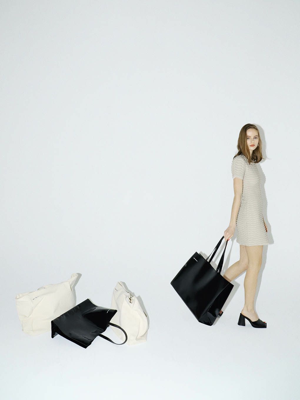 melt the lady logo tote bag small - ショルダーバッグ