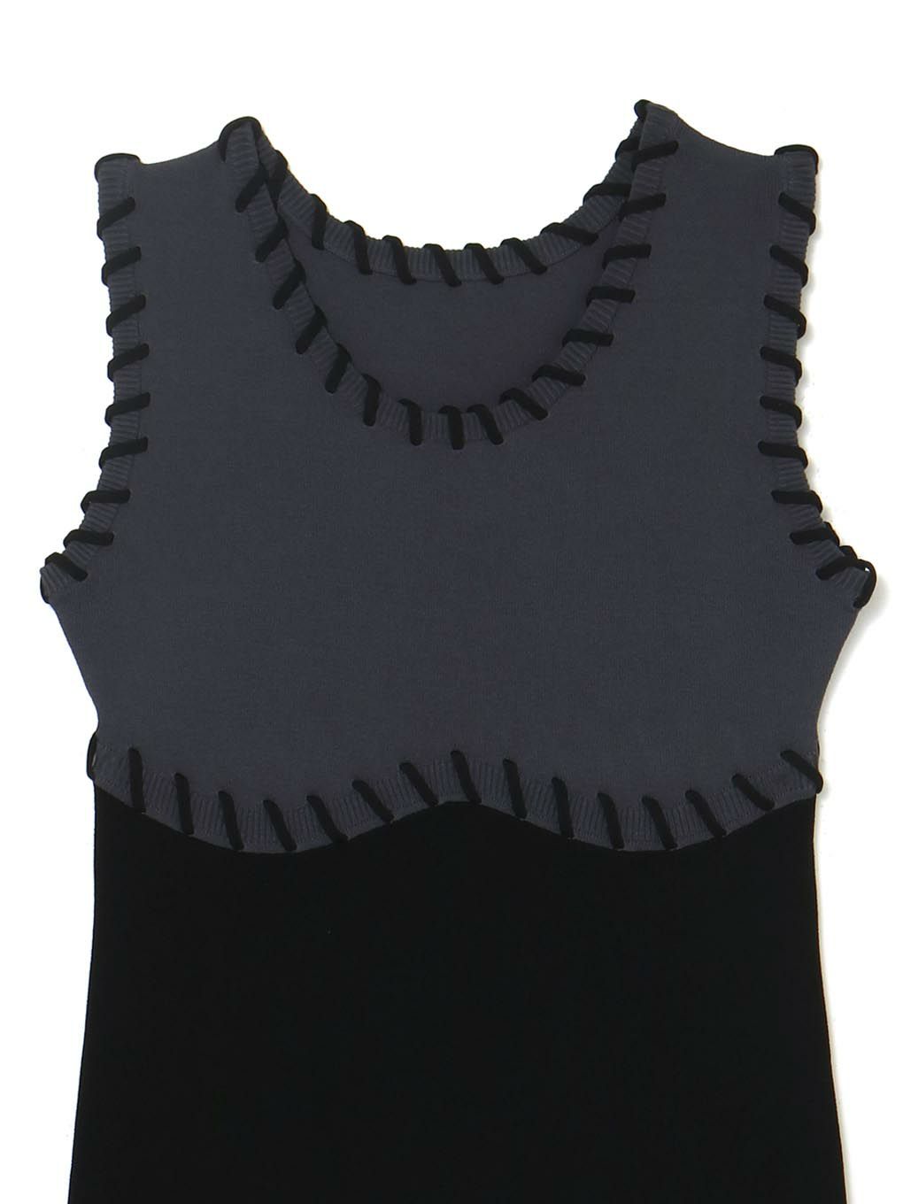 MELT THE LADY stitch line tank top - タンクトップ