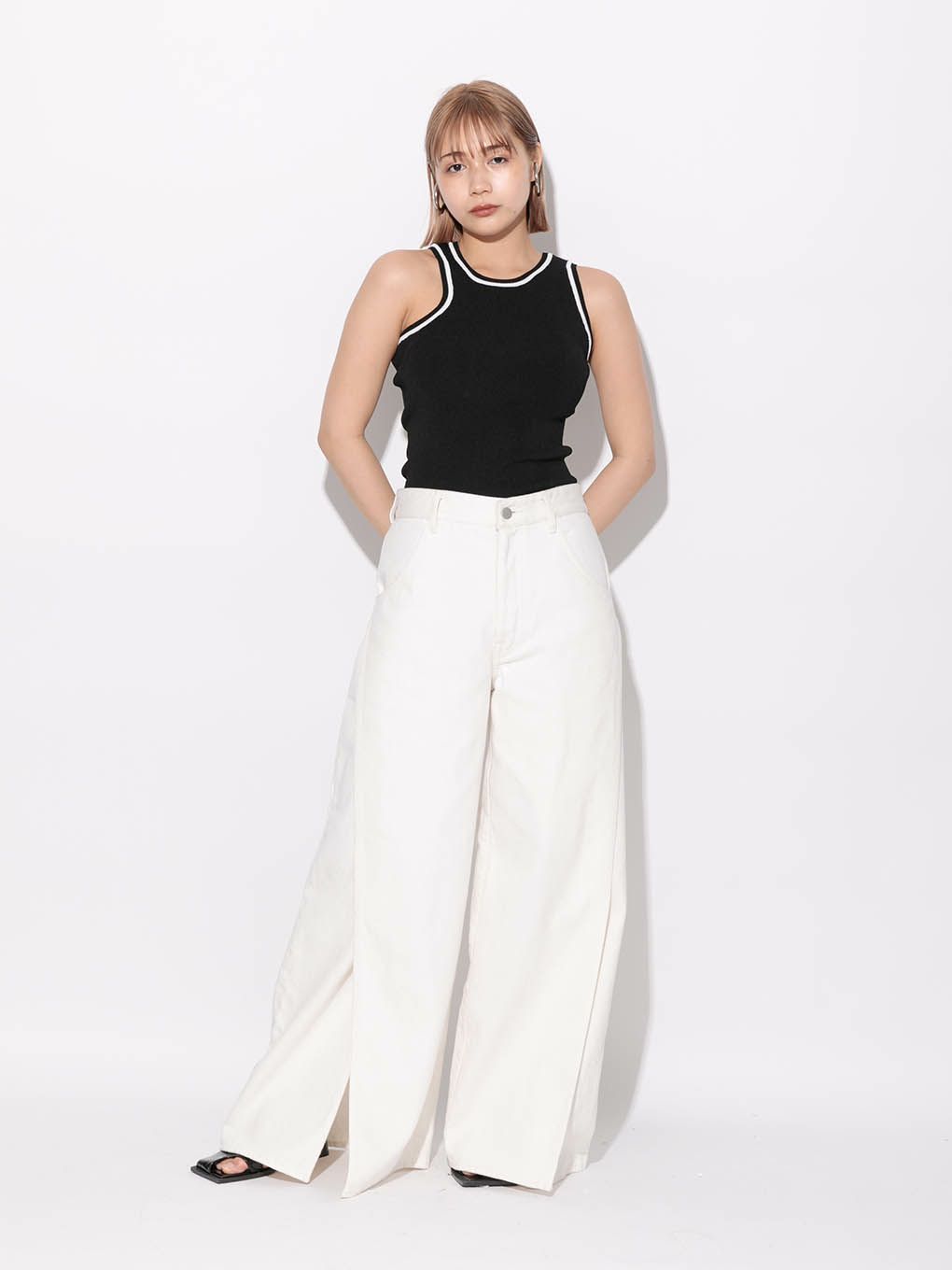 MELT THE RADY wide low waist pants - デニム/ジーンズ