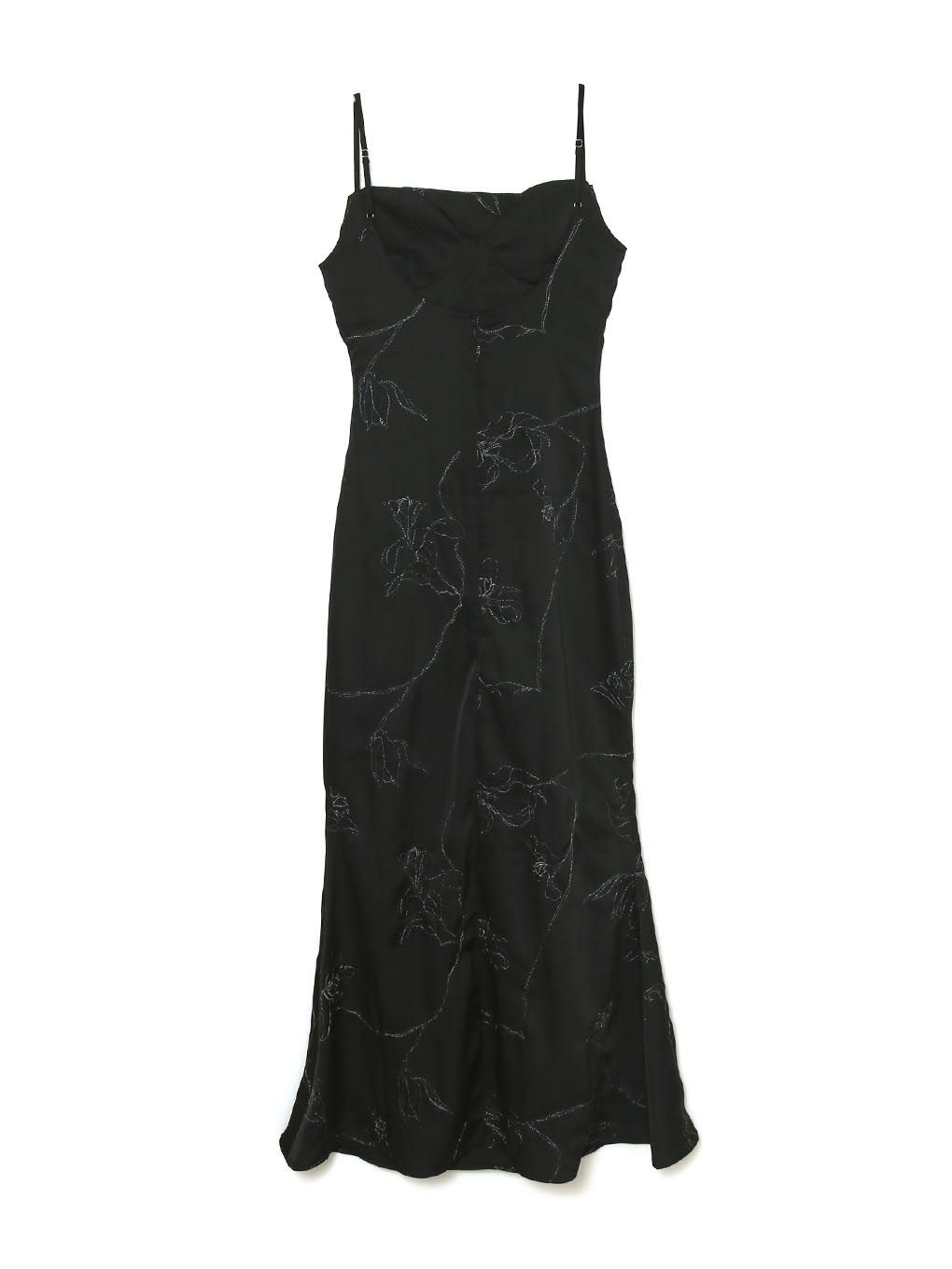 ブラックMELT THE LADY air flower camisole dress