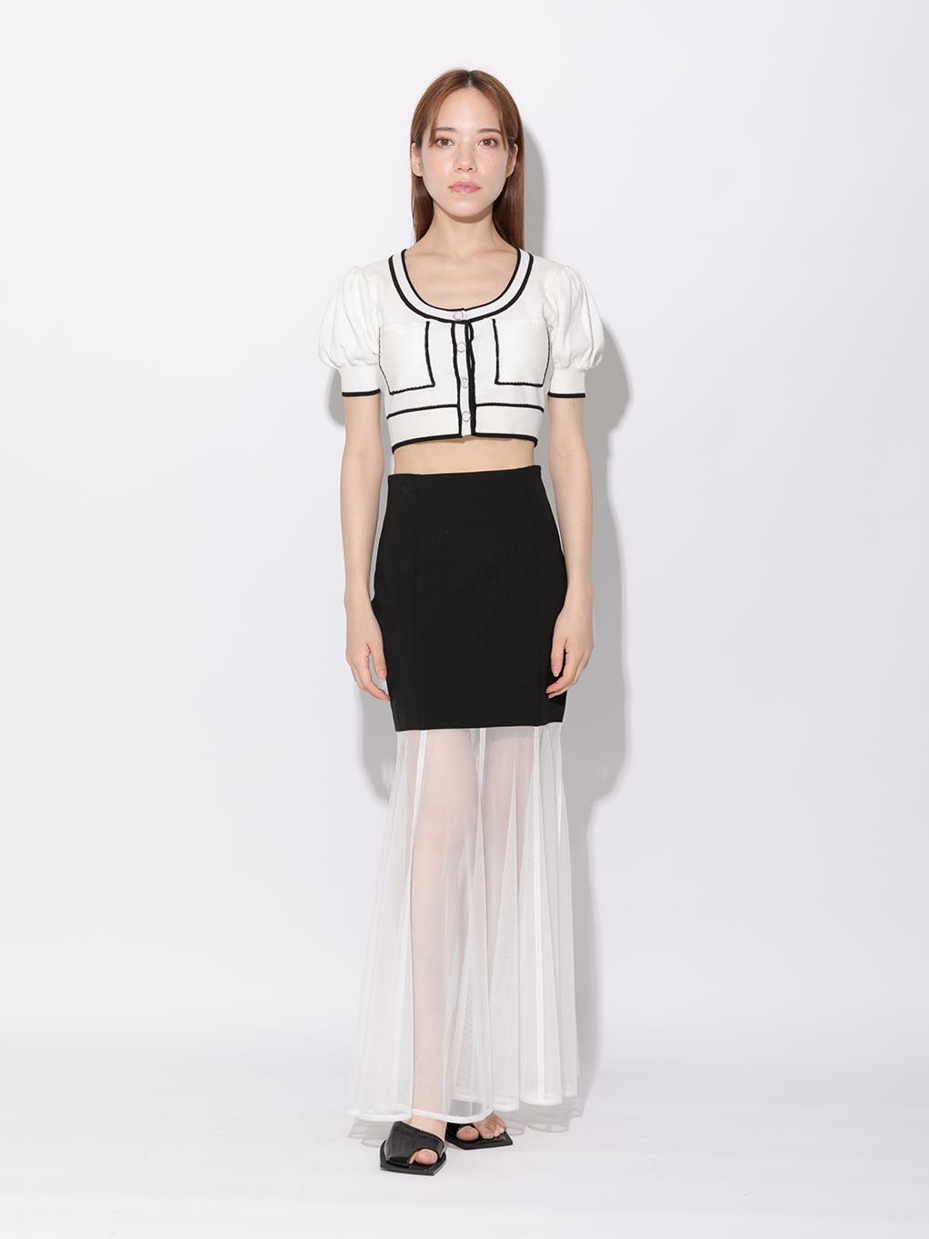 melt the lady translucent skirt - スカート