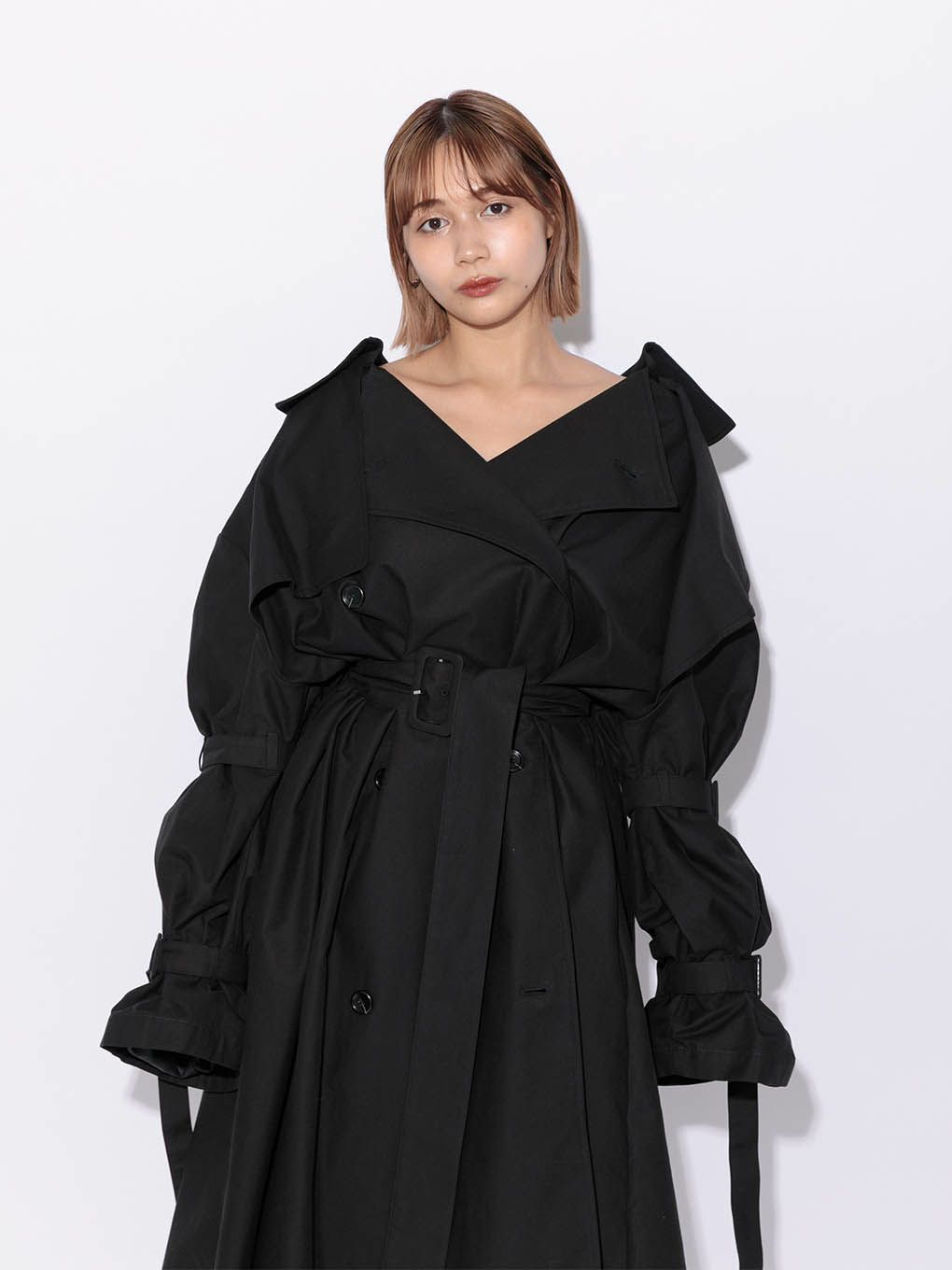 melt the lady wide trench coat - トレンチコート