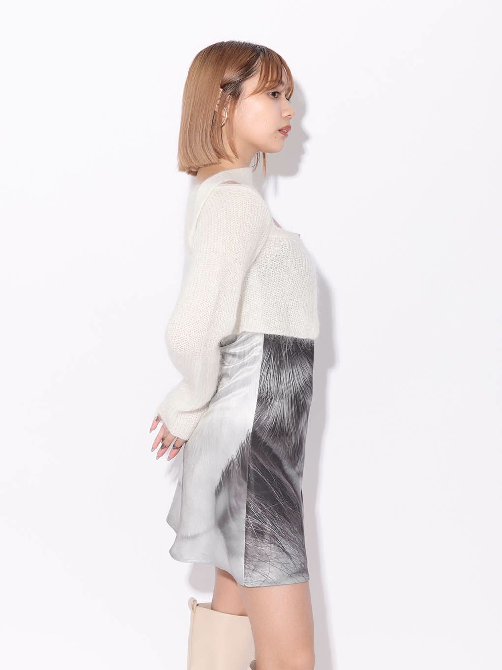 layered mohair cardigan | MELT THE LADY | メルトザレディ公式サイト