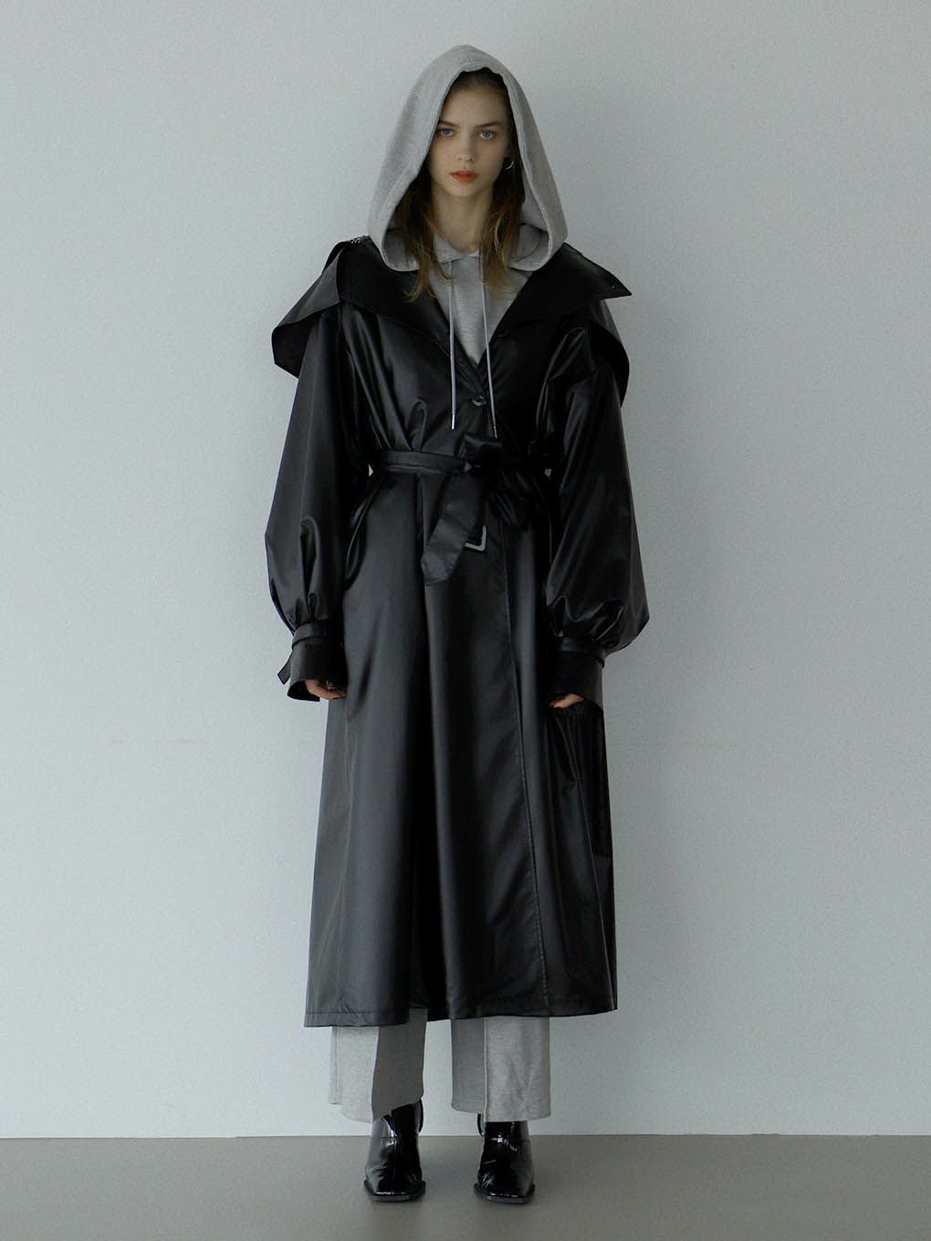 y2kmelt the lady　wing collar trench coat