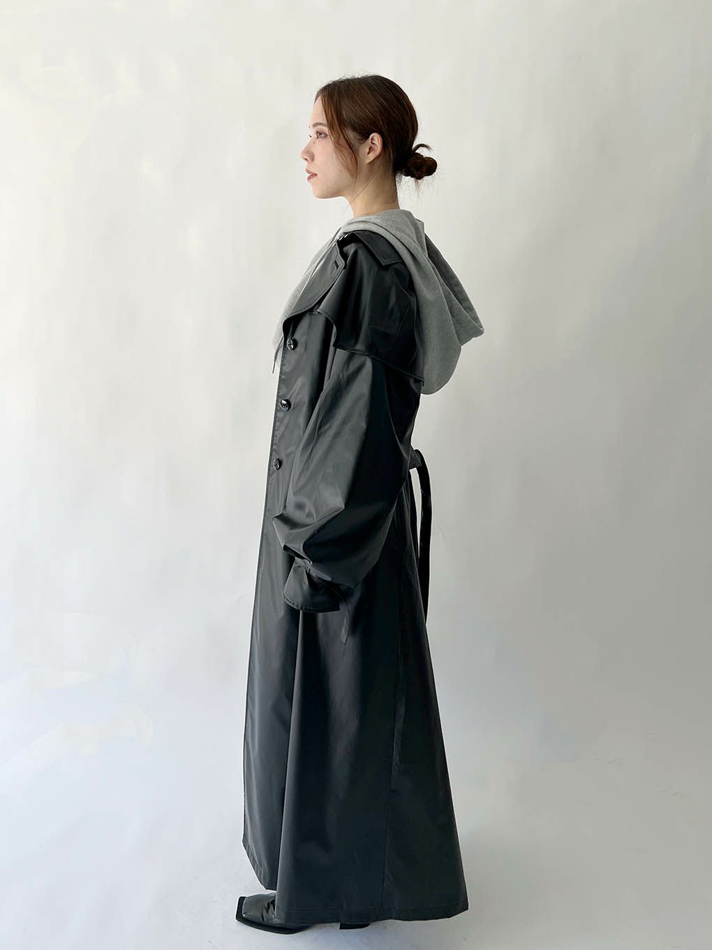 y2kmelt the lady　wing collar trench coat