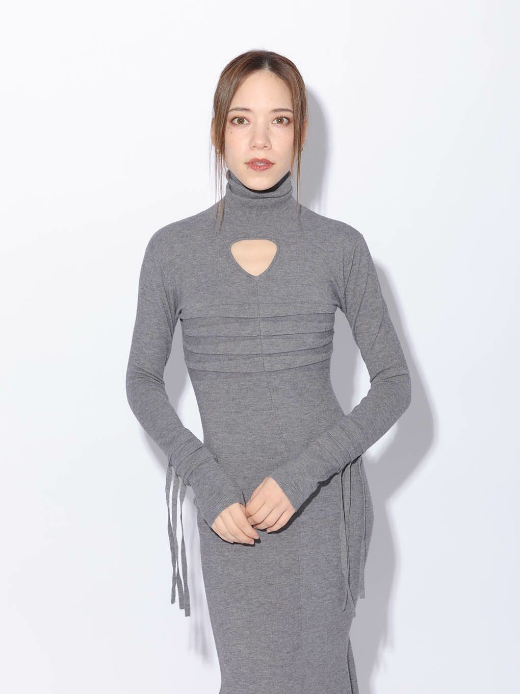drooping knit onepiece
