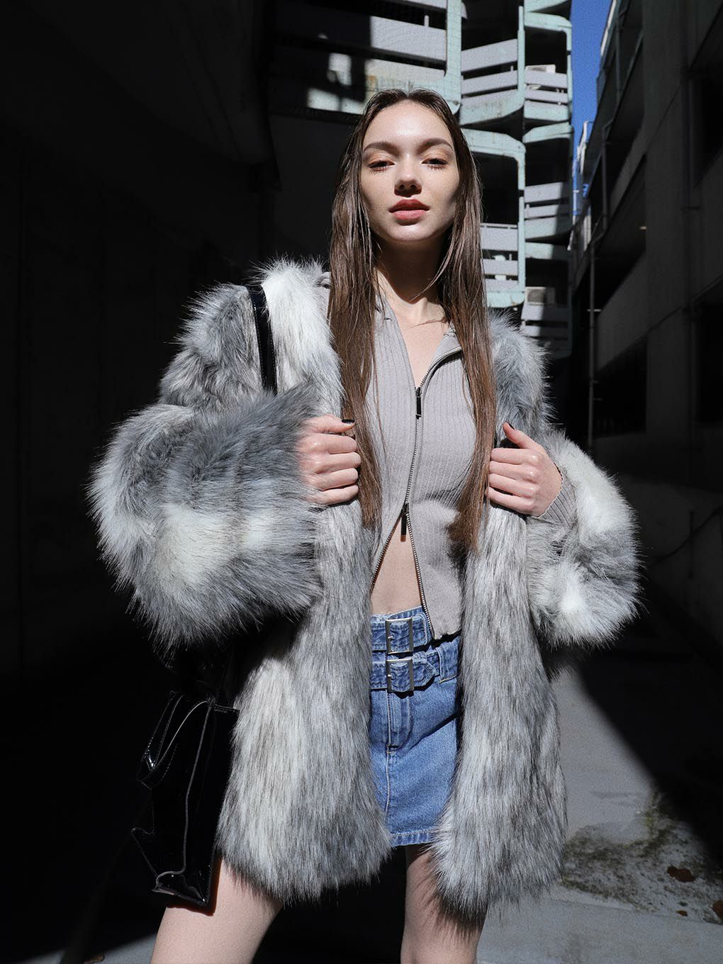 MELT THE LADY oversize fur jacket | tradexautomotive.com