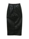 curve open skirt(eco leather)