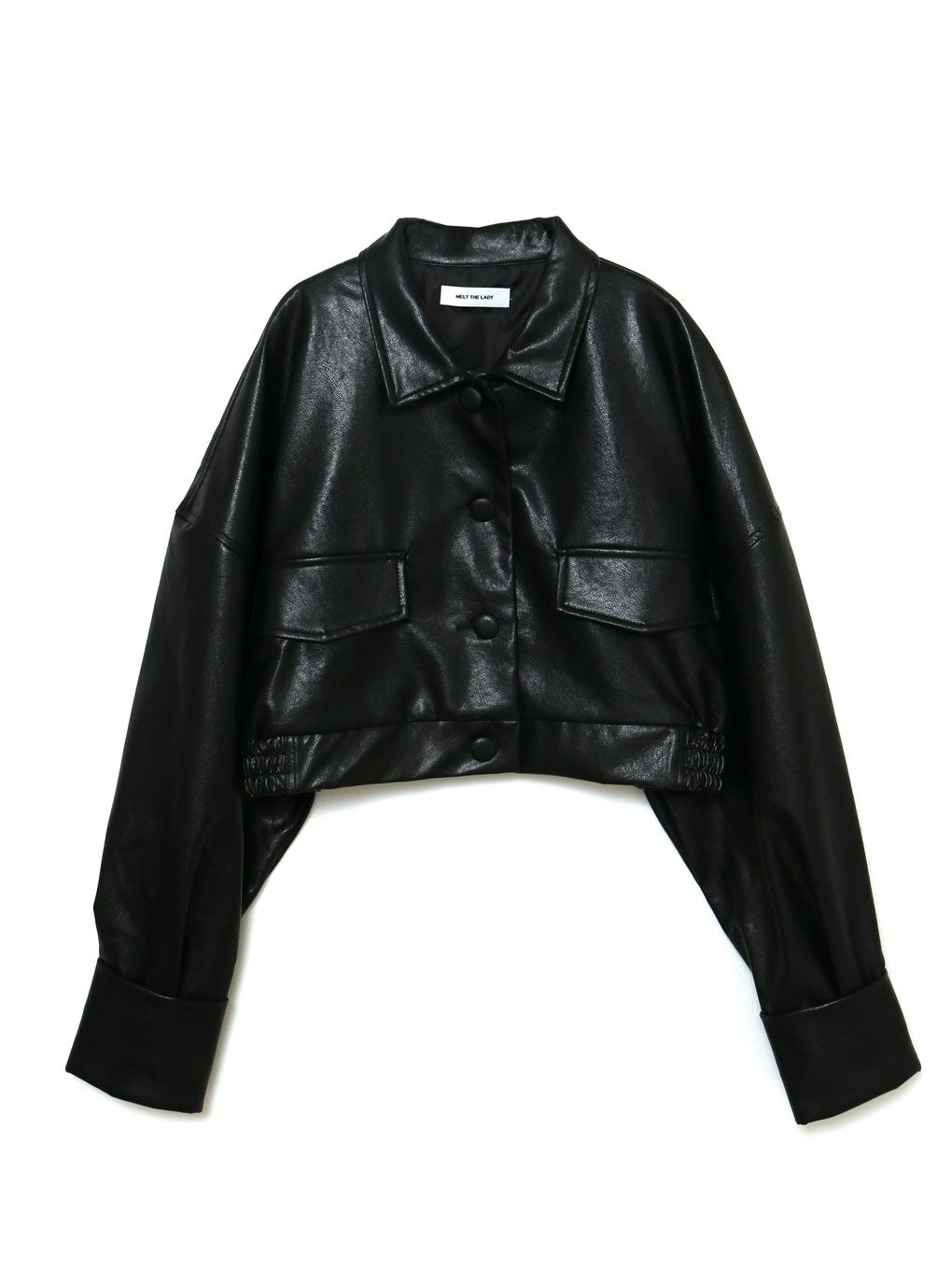 cropped leather like jacket | MELT THE LADY | メルトザレディ公式サイト