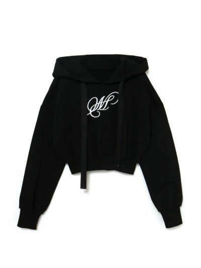 melt the lady cropped hoodie velvet | maisonzayn.com