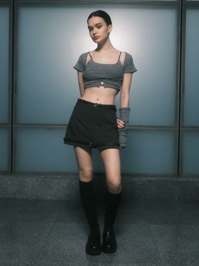 w belt mini skirt | MELT THE LADY | メルトザレディ公式サイト