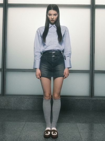 denim 4 (over dyed skirt pants) | MELT THE LADY | メルトザレディ 