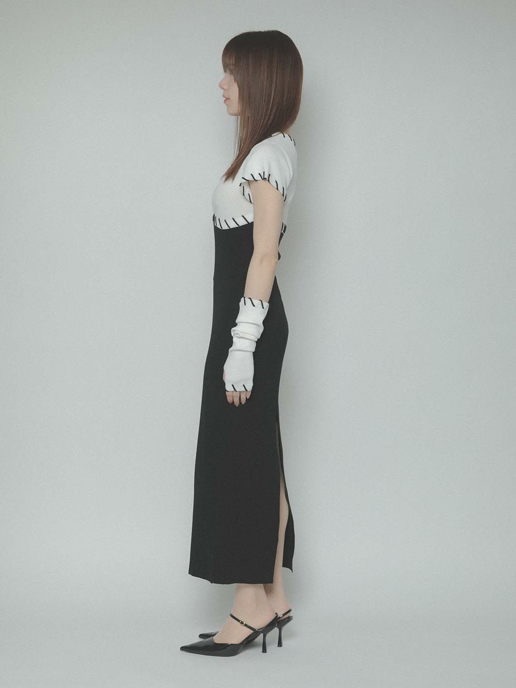 MELTTHELADY stitch line arm onepiece - ワンピース