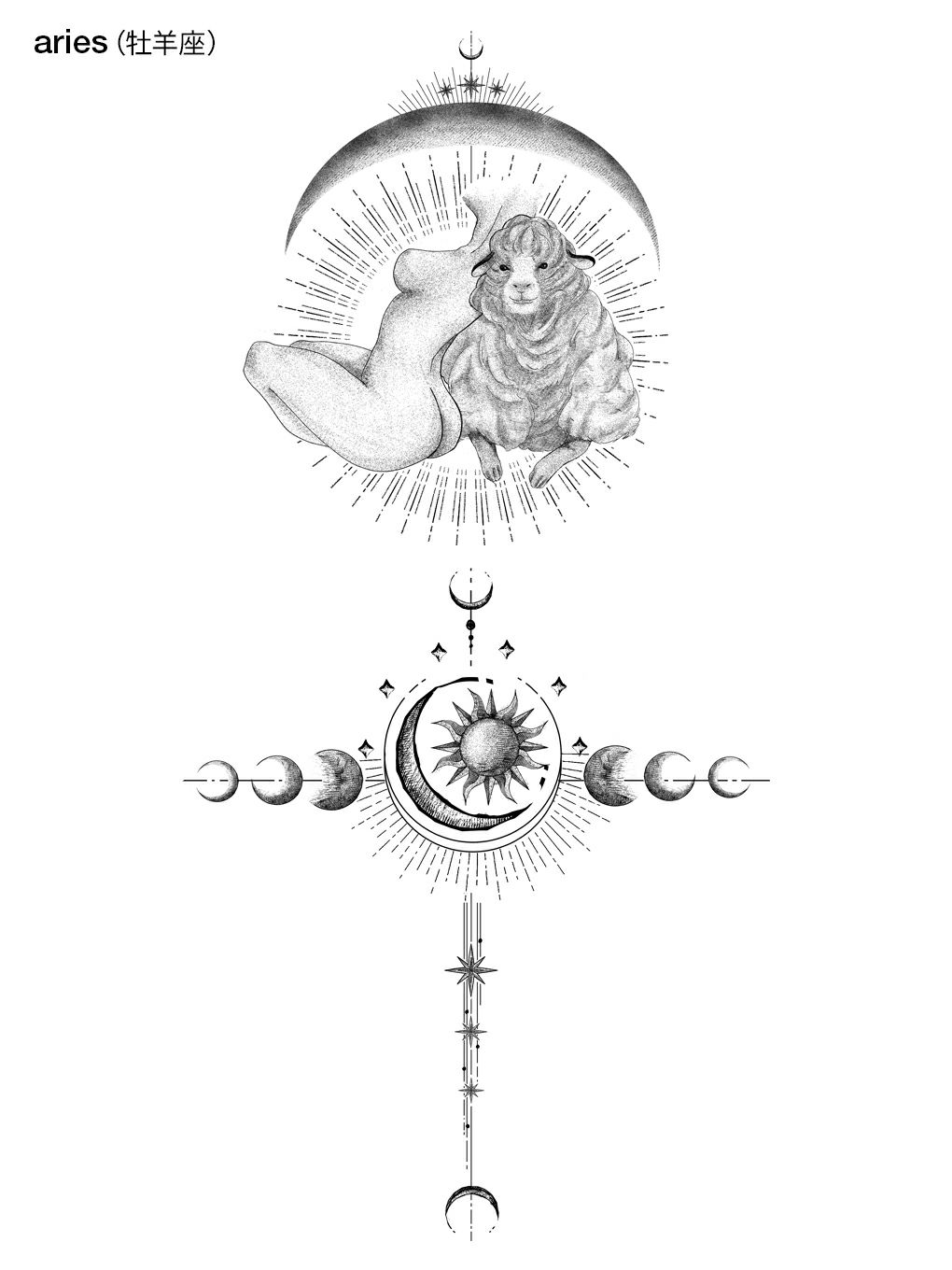 MELT THE LADY horoscope tattoo tops 水瓶座