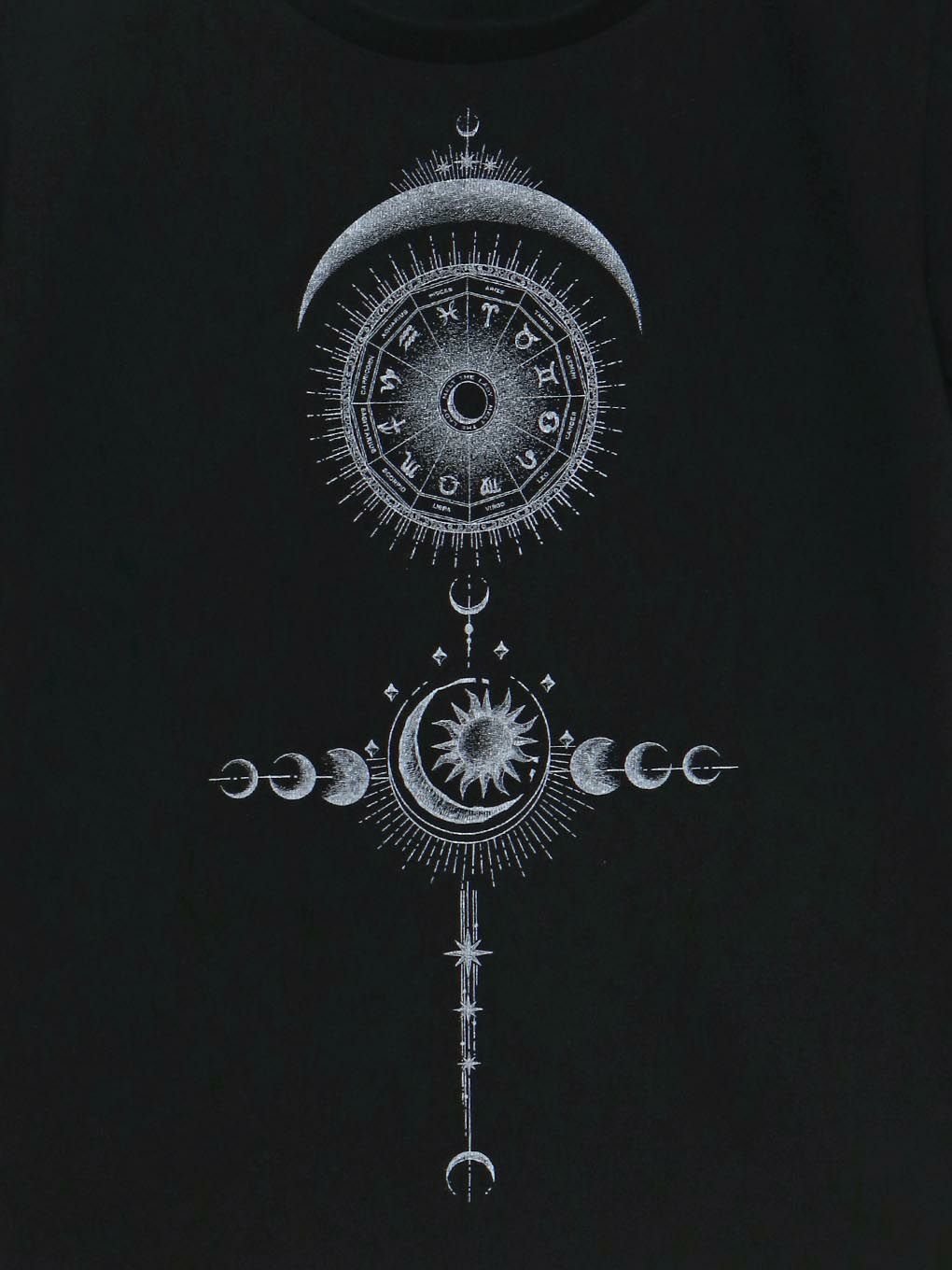 horoscope T-shirt(cropped) BK | MELT THE LADY | メルトザレディ公式