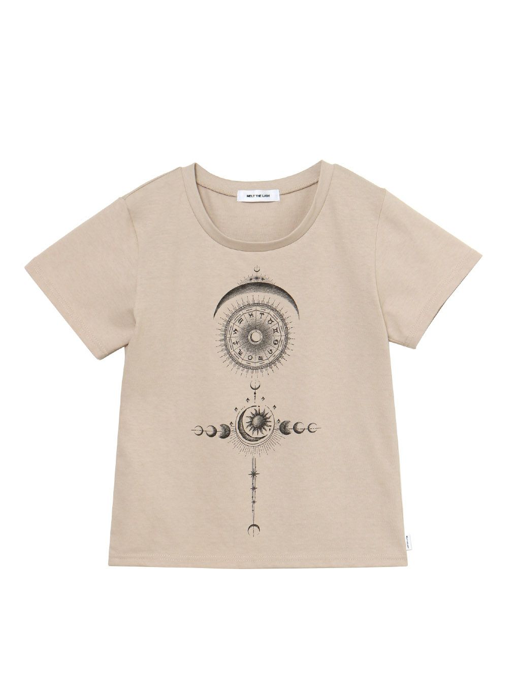 melt the lady horoscope T-shirt cropped - トップス