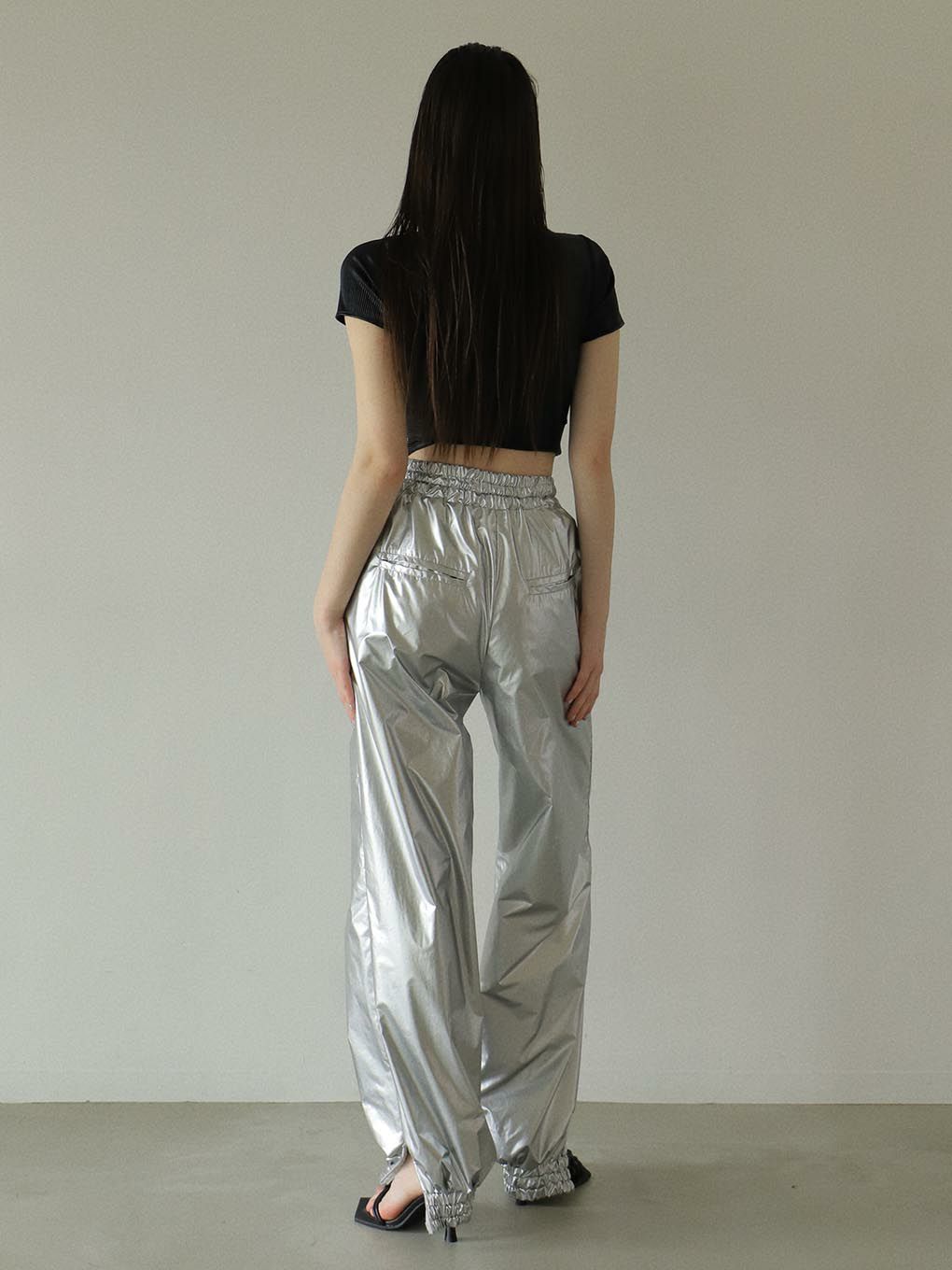metallic pants