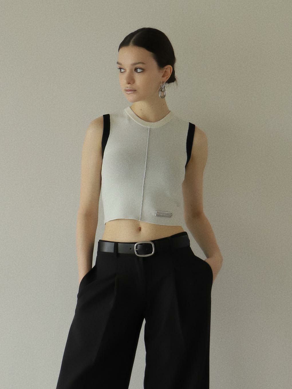 melt the lady nuance cropped tops