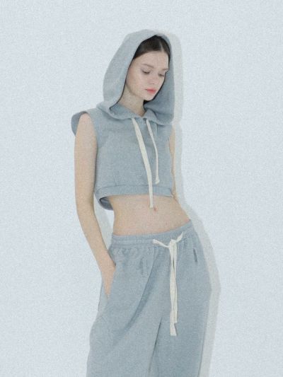 Melt the lady cropped hoodie - パーカー