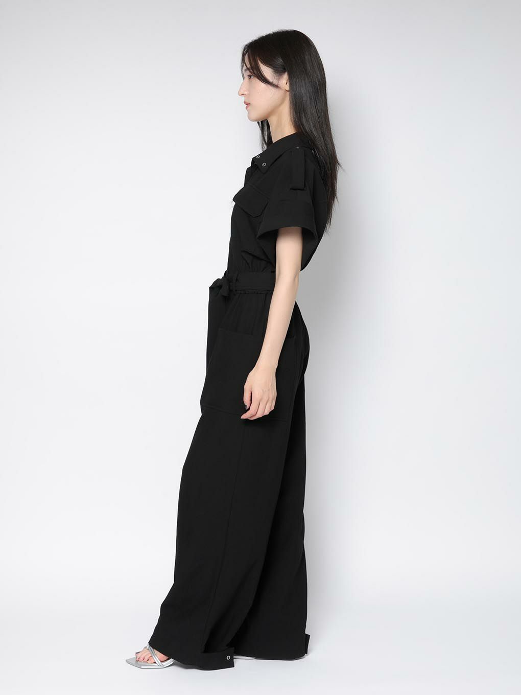 stand collar jumpsuit