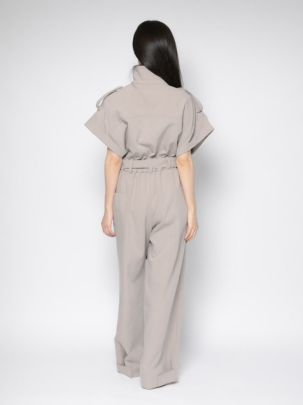 melt the lady stand collar jumpsuit
