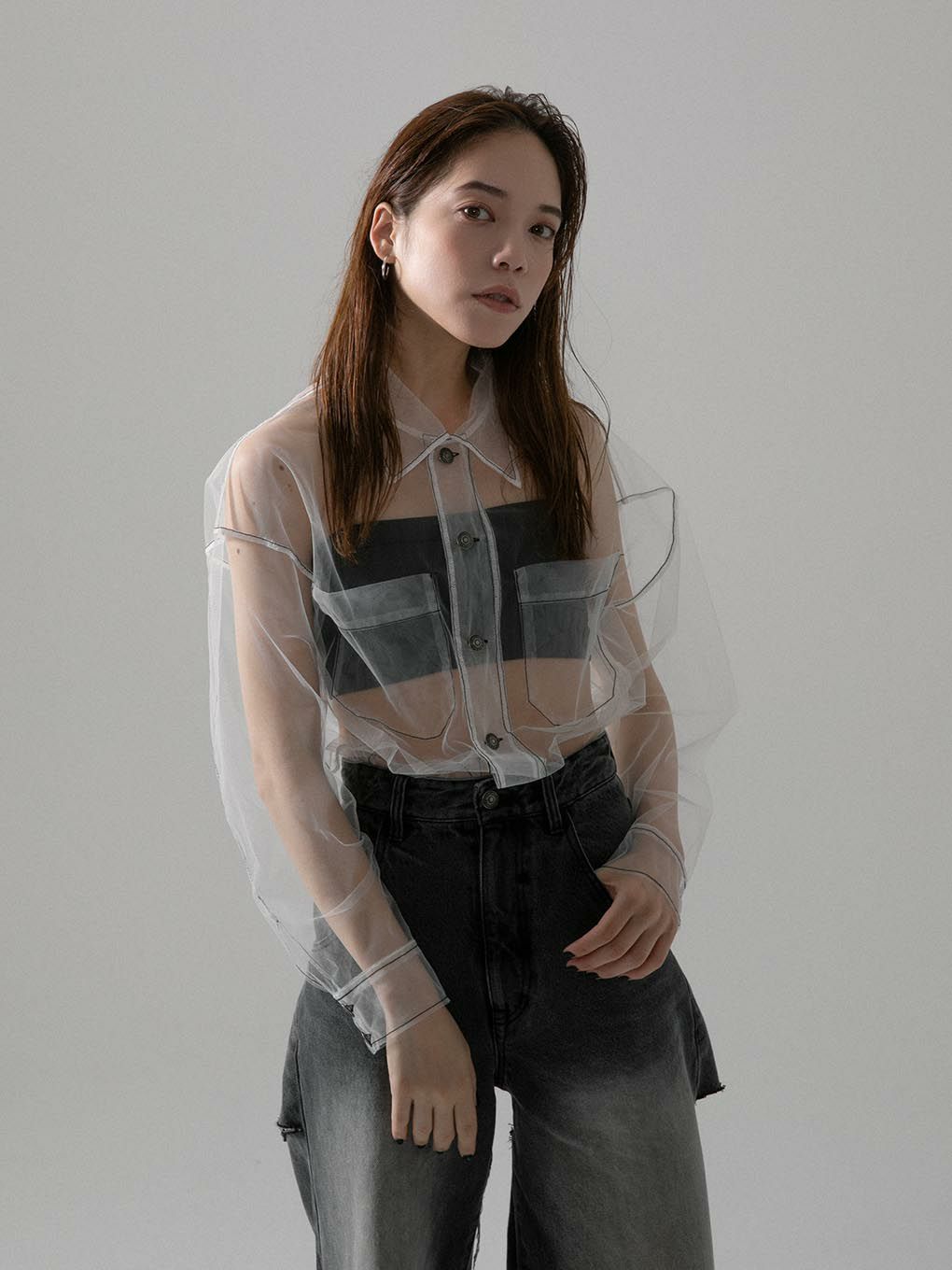 contrast stitch shirt