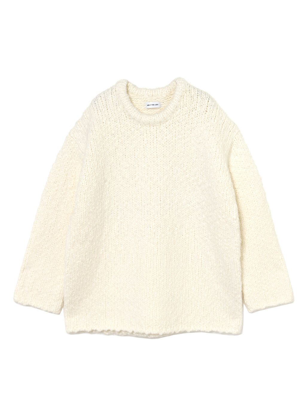 melt the lady｜M nuance logo knit - トップス
