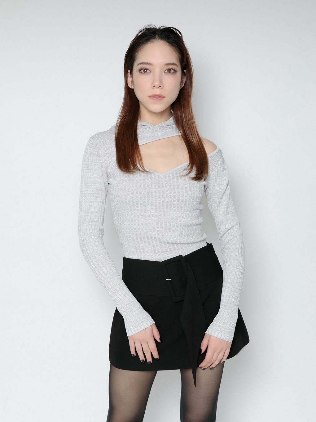 トップスmelt the lady cutout hood tops - ニット/セーター