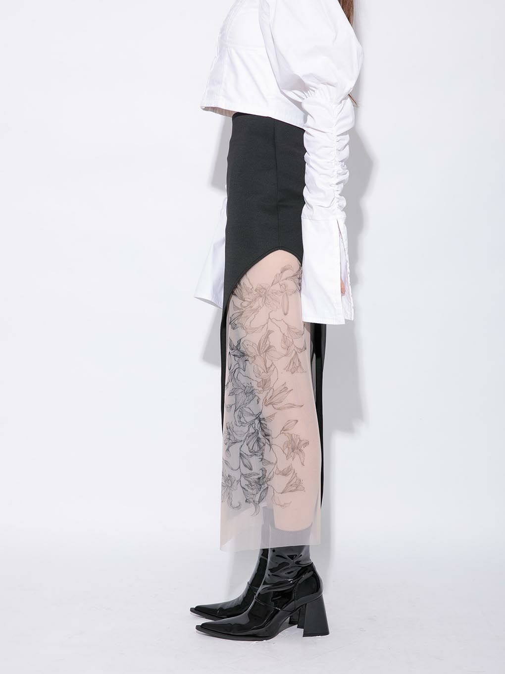 lily tattoo skirt