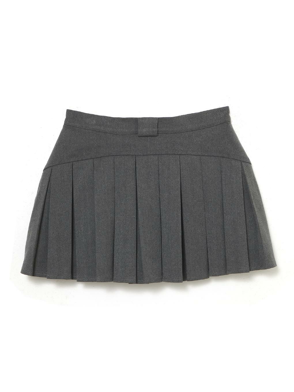 back pleats skirt