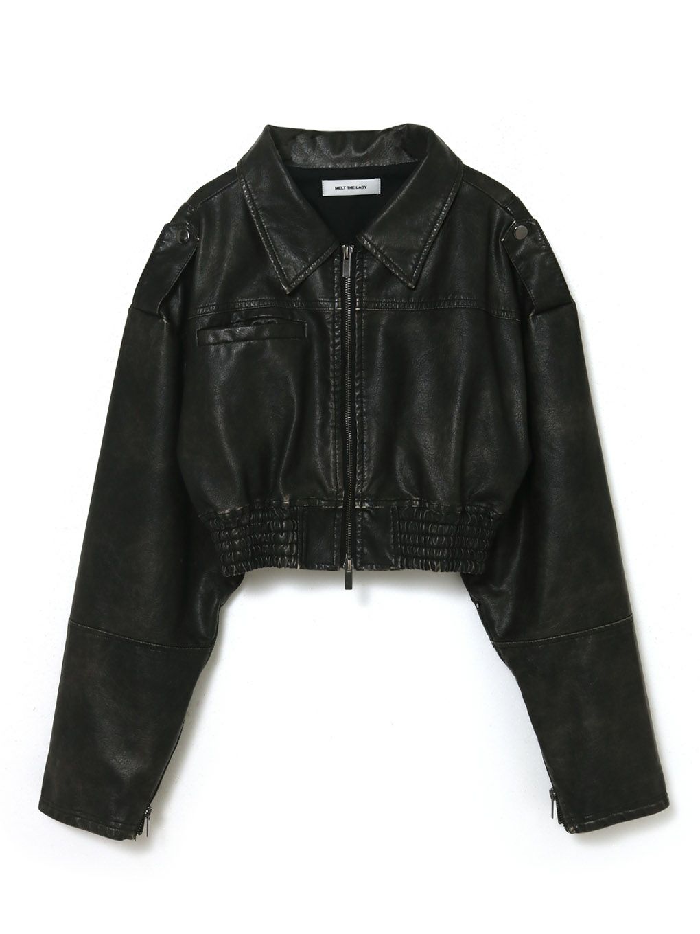 12,120円melt the lady  fake leather jacket