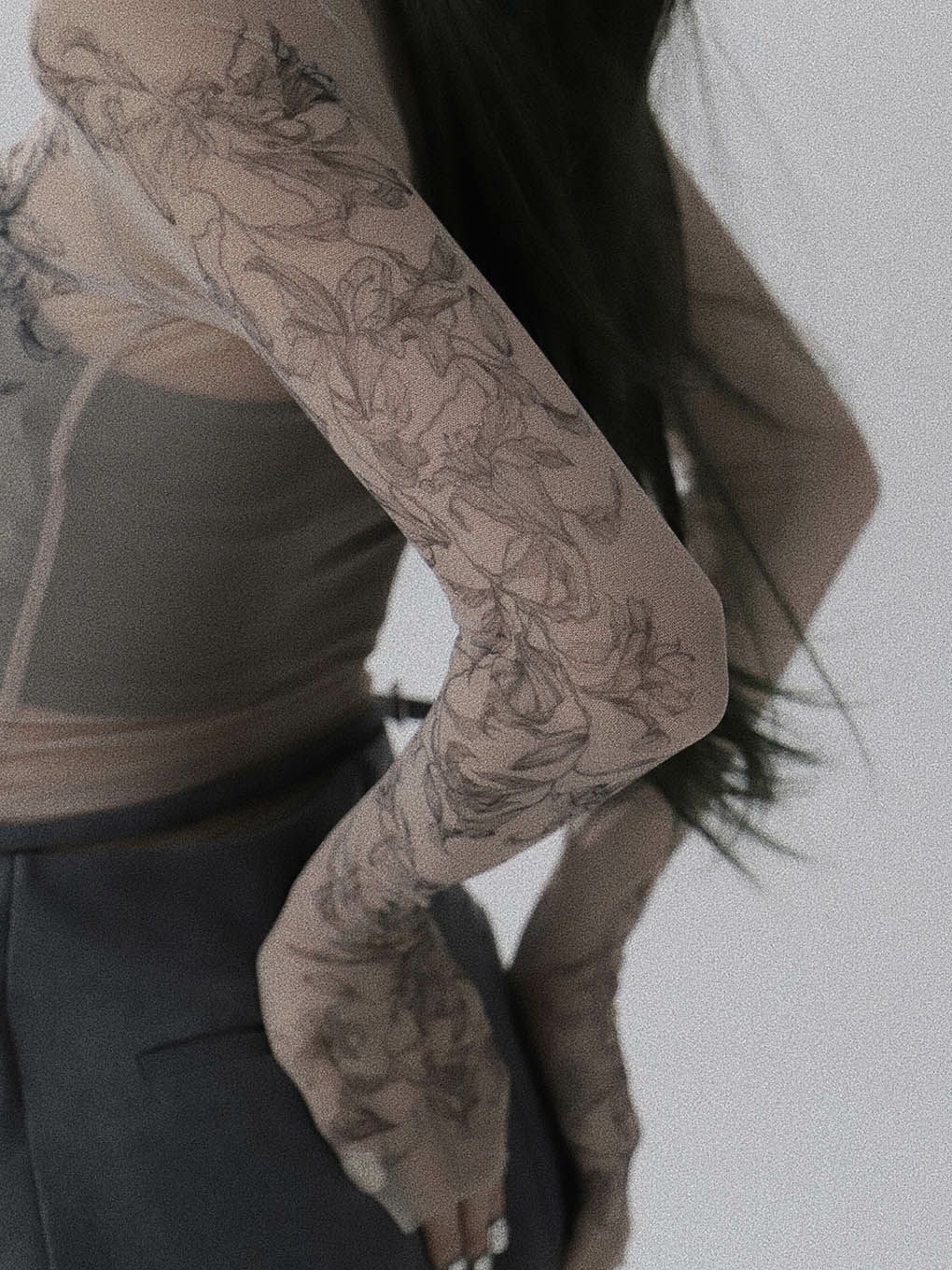 lily tattoo tops