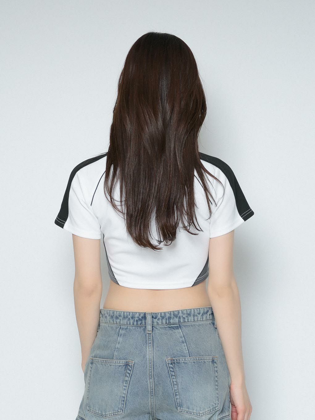 cropped game T-shirt