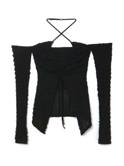 Moonker Womens Workout Tops Sleeve Net Tee Shirt Top Sheer Mesh L Black  Fishnet Crop Short 