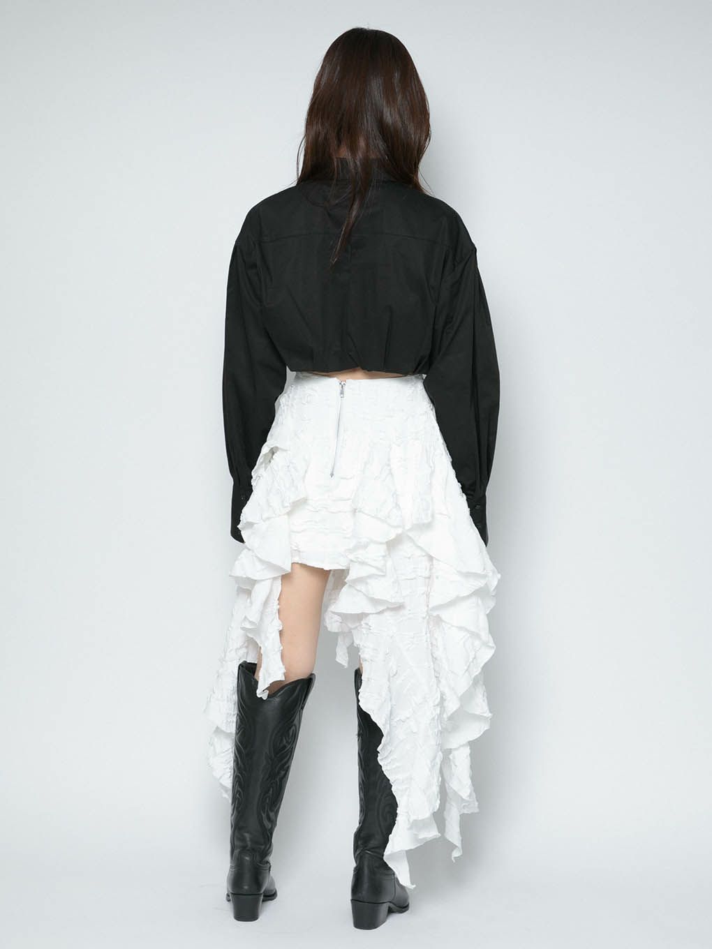 7,555円MELT THE LADY fleur mini skirt White