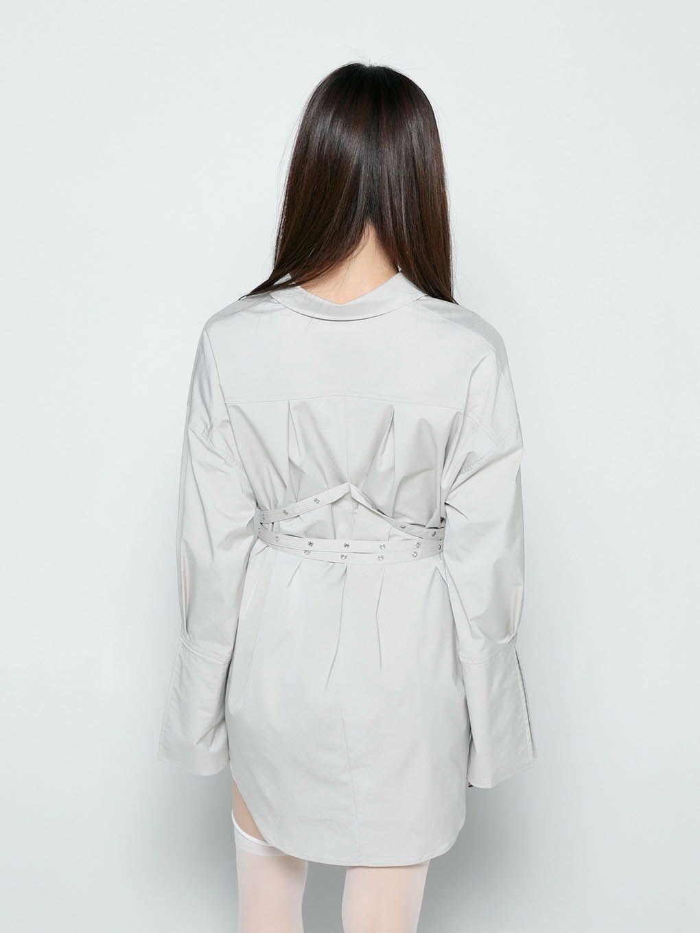 eyelet belt dress shirt | MELT THE LADY | メルトザレディ公式サイト
