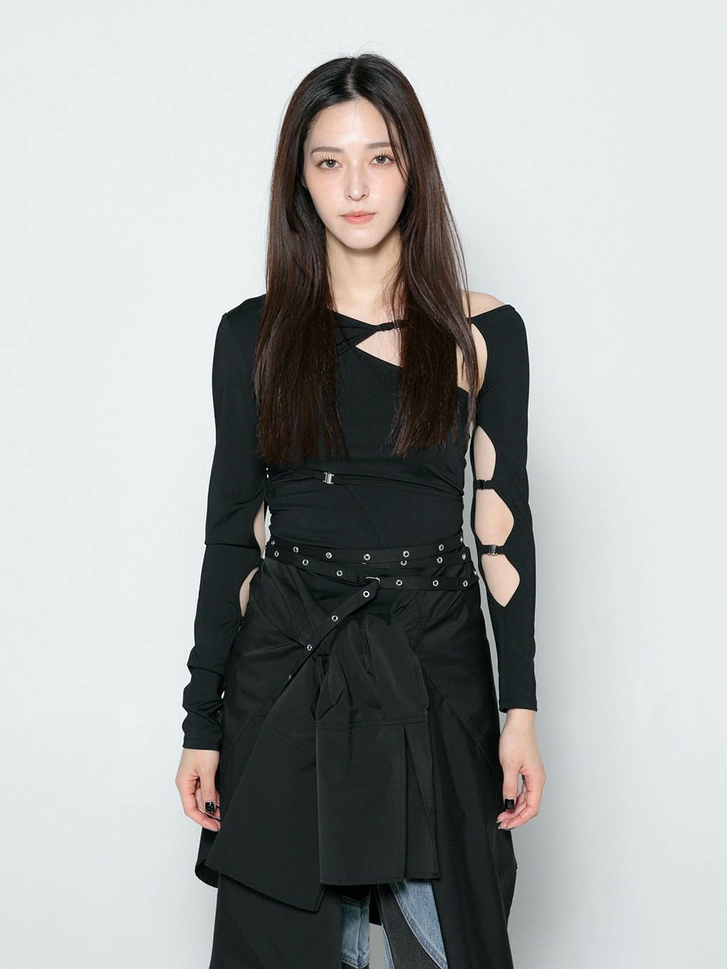 eyelet belt dress shirt | MELT THE LADY | メルトザレディ公式サイトシャツワンピース 7350円
