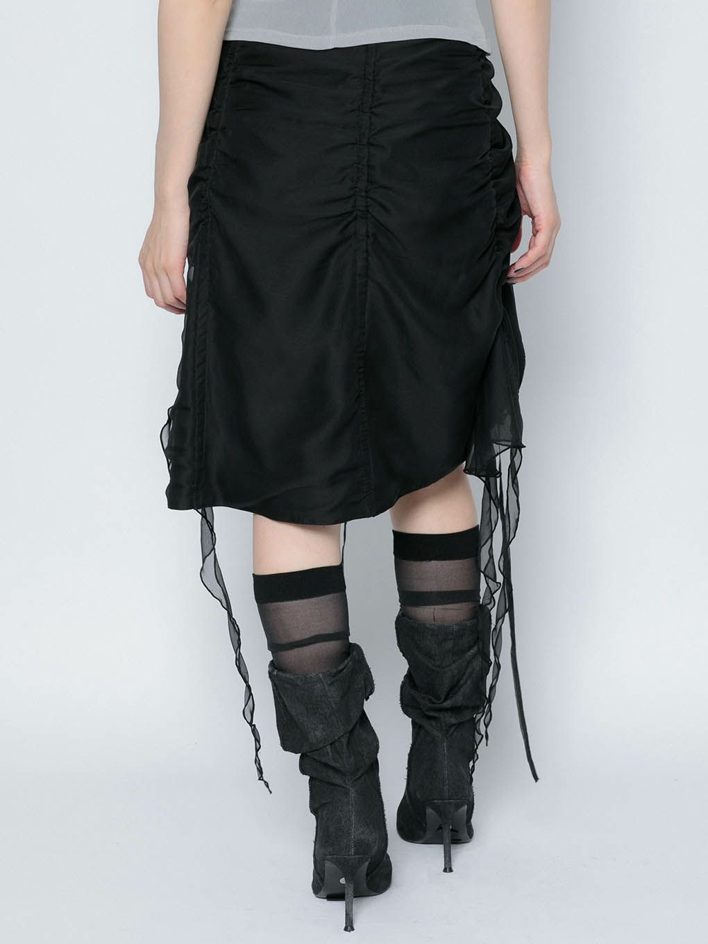 drape spiral skirt