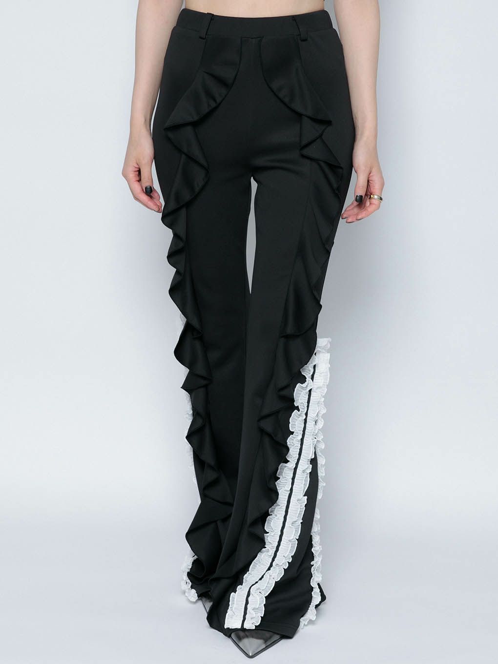 ruffle flare pants